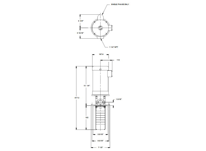Габаритные размеры насоса Grundfos SPK 2-3/1 U-W-A-CVBV артикул: 39ZD7002 Габаритные размеры насоса Grundfos SPK 2-3/1 U-W-A-CVBV артикул: 39ZD7002