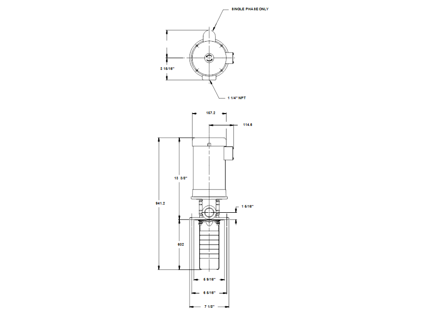 Габаритные размеры насоса Grundfos SPK 2-23/5 U-W-A-CVBV артикул: 39ZD7129 Габаритные размеры насоса Grundfos SPK 2-23/5 U-W-A-CVBV артикул: 39ZD7129