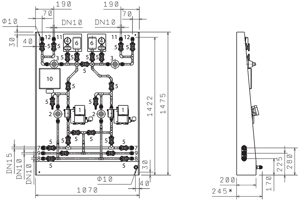Габаритные размеры насоса Grundfos DSS PP S B DDA 30-4 AR/PVC/V/C артикул: 98440839 Габаритные размеры насоса Grundfos DSS PP S B DDA 30-4 AR/PVC/V/C артикул: 98440839