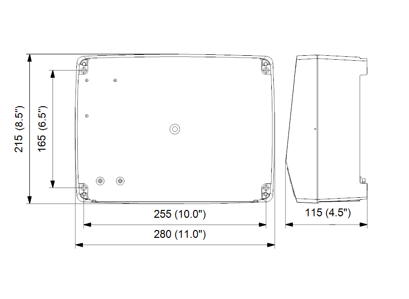 Габаритные размеры насоса Grundfos LC 231 2x1-9 DOL 3x460 PI артикул: 99369650