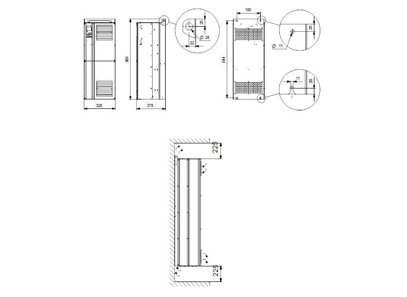 Габаритные размеры насоса Grundfos CUE 3X380-500V IP54 110KW артикул: 99616776 Габаритные размеры насоса Grundfos CUE 3X380-500V IP54 110KW артикул: 99616776