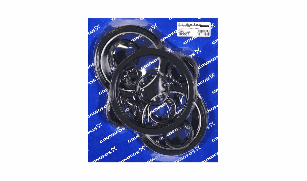 Комплект изнашиваемых деталей Grundfos Kit, Wear Parts SP215- 4 Stages NBRmod C, артикул: 185034