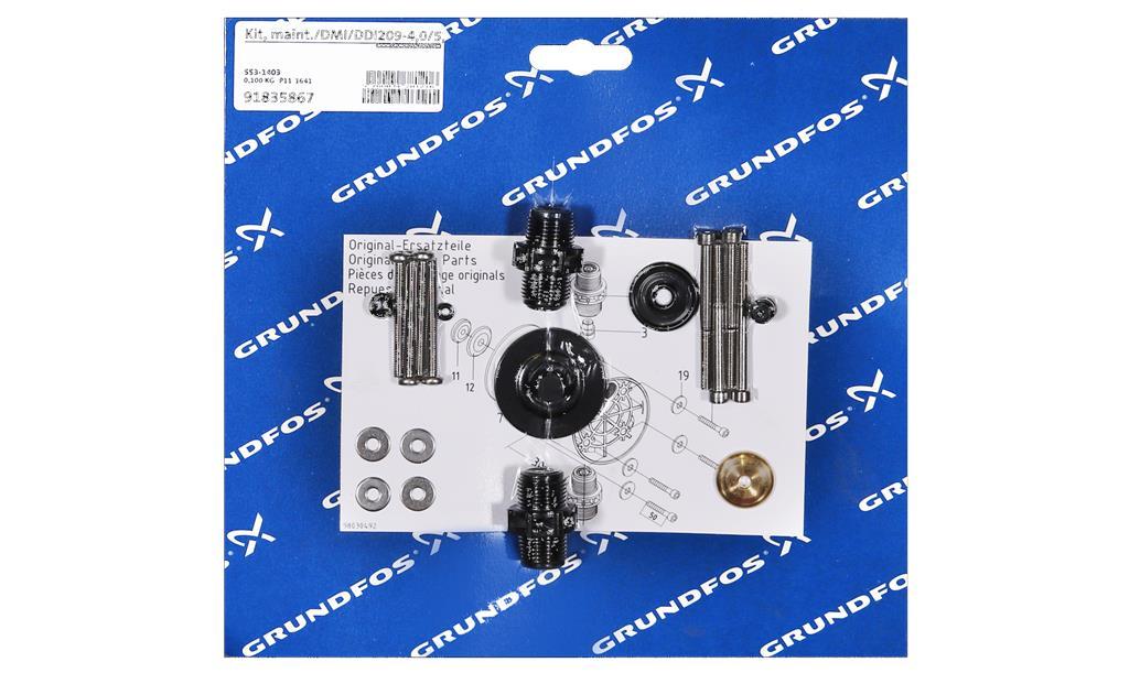 Комлект для обслуживания Grundfos Kit, maint./DMI/DDI209-4,0/5,5D/PVC/V/G, артикул: 91835867