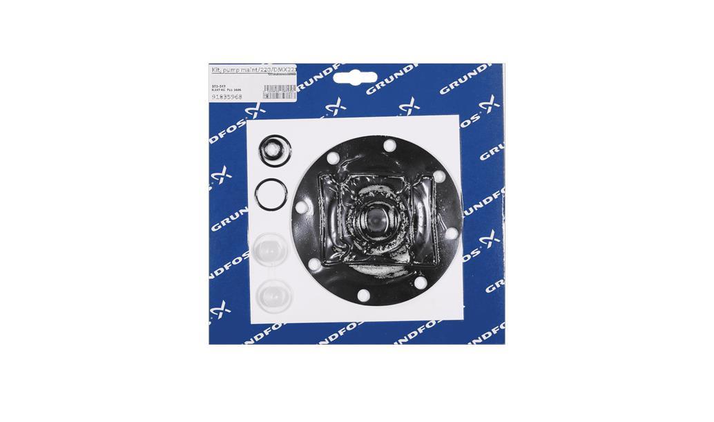 Комлект для обслуживания Grundfos Kit, pump maint/220/DMX221-115/PVC/V/G, артикул: 91835968