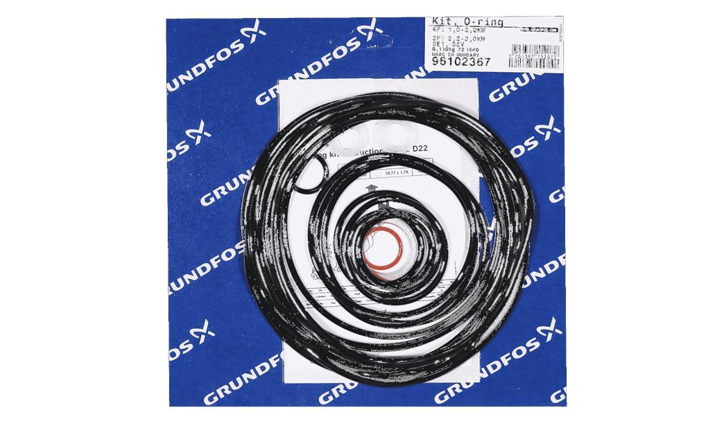 Комплект уплотнительных колец Grundfos KIT, O-rings B, артикул: 96102367