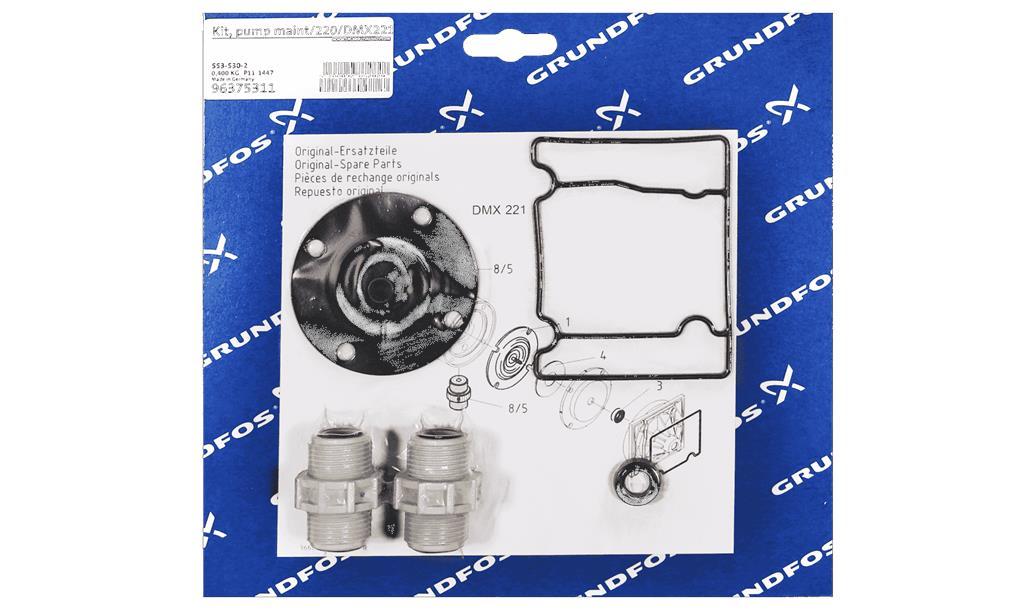 Комплект для тех. обслуживания Grundfos Kit, pump maint/220/DMX221-16/PP/E/T, артикул: 96375311