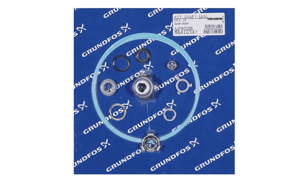 Комплект торцевого уплотнения вала Grundfos Kit, CH8/12 shaft seal AUUE/V, артикул: 96416347