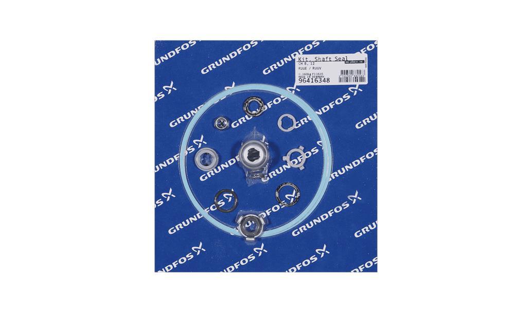Комплект торцевого уплотнения вала Grundfos Kit, CH8/12 shaft seal RUUE/V, артикул: 96416348