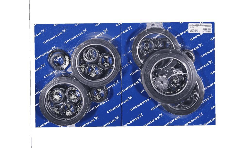 Комплект быстроизнашивающихся деталей Grundfos Kit, Wear Parts SP160-15 stages NBRmod B, артикул: 96488081