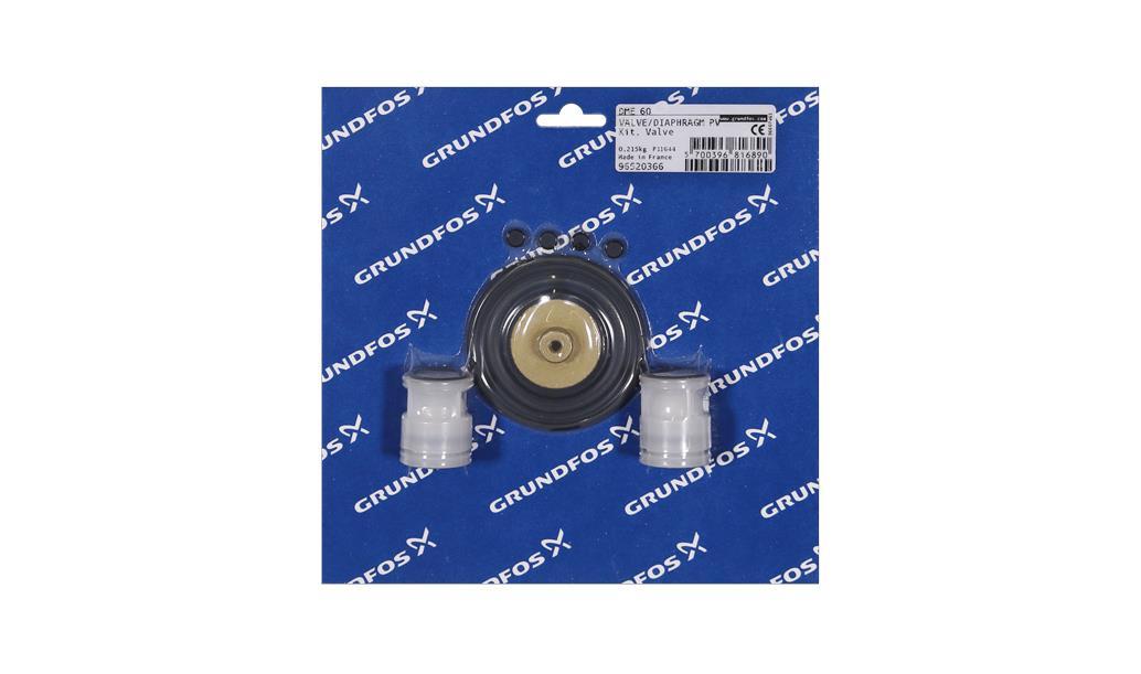 Комплект мембраны (диафрагмы) и клапанов Grundfos Kit, valve/diaphragm DME 60 PV/V/C, артикул: 96520366