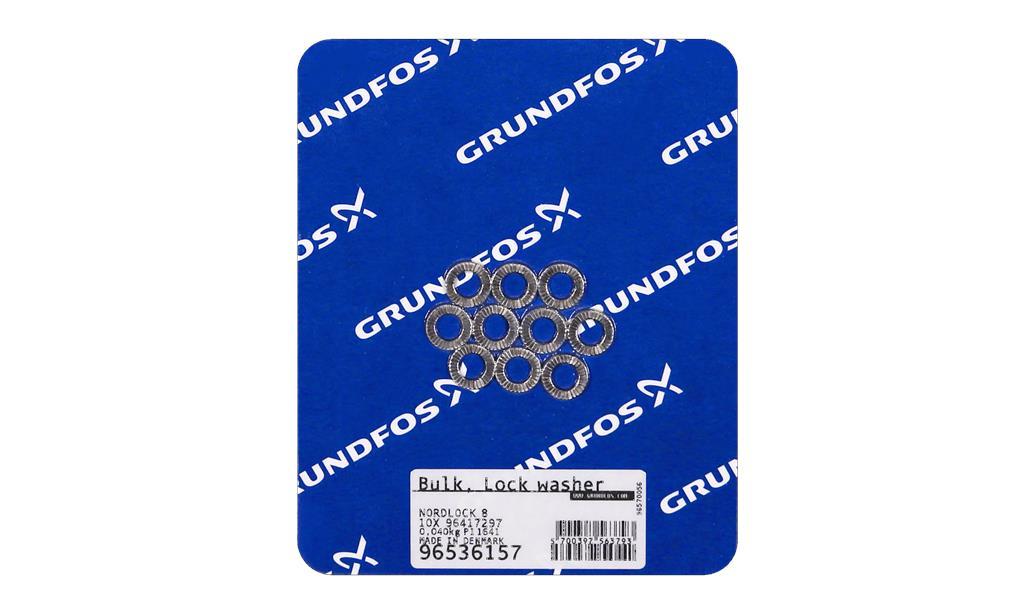 Набор стопорных шайб Grundfos BULK - Lock washer set, Nordlock 8 (10 pcs.), артикул: 96536157