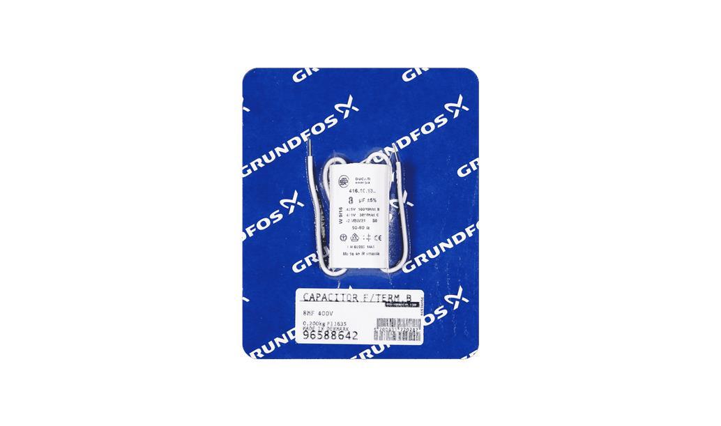 Конденсатор Grundfos CAPACITOR F/TERM.BOX 8MF 400V, артикул: 96588642