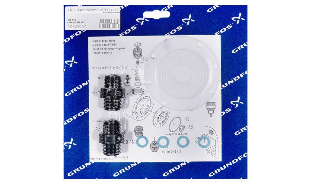 Комплект для обслуживания Grundfos Kit, pump maint/DMH251/252/PVC/V/G, артикул: 96623820