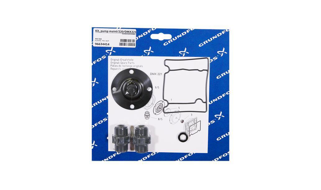 Комплект для обслуживания Grundfos Kit, pump maint/220/DMX221-16/PVC/V/G, артикул: 96634414