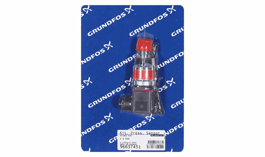 Комплект датчика давления Grundfos Kit, Pressure sensor 0-6bar, артикул: 96637451