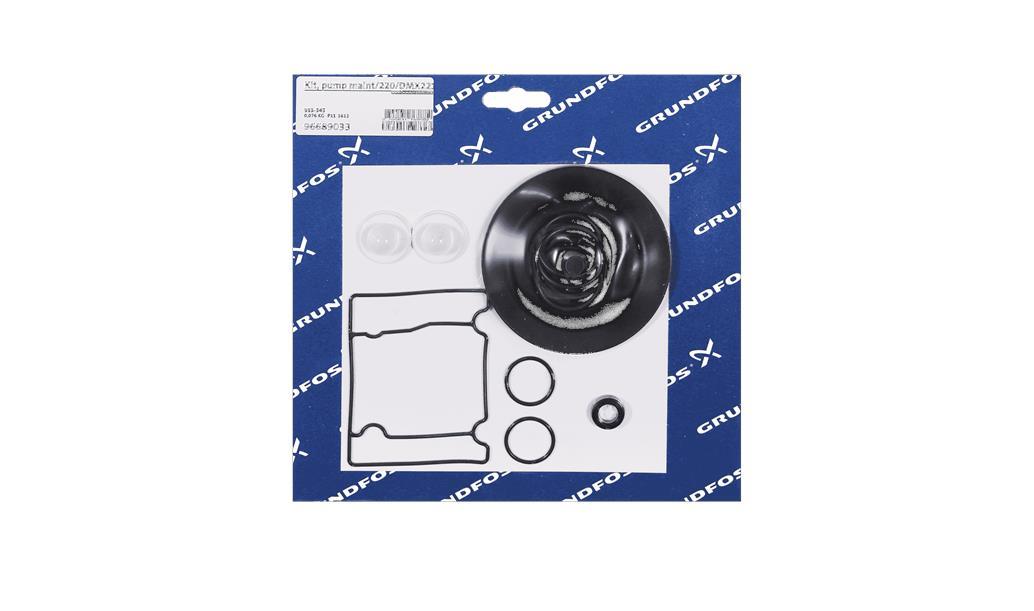 Комплект для обслуживания Grundfos Kit, pump maint/220/DMX221-75/PP/V/G, артикул: 96689033