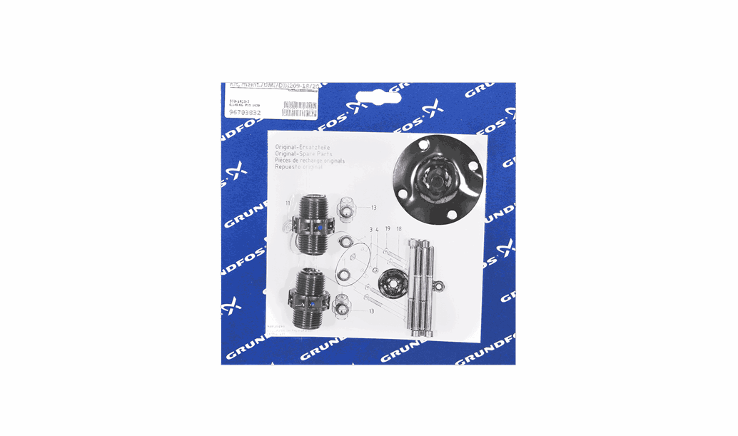 Комплект для обслуживания Grundfos Kit, maint./DMI/DDI209-18/20D/PVC/E/SS, артикул: 96703832