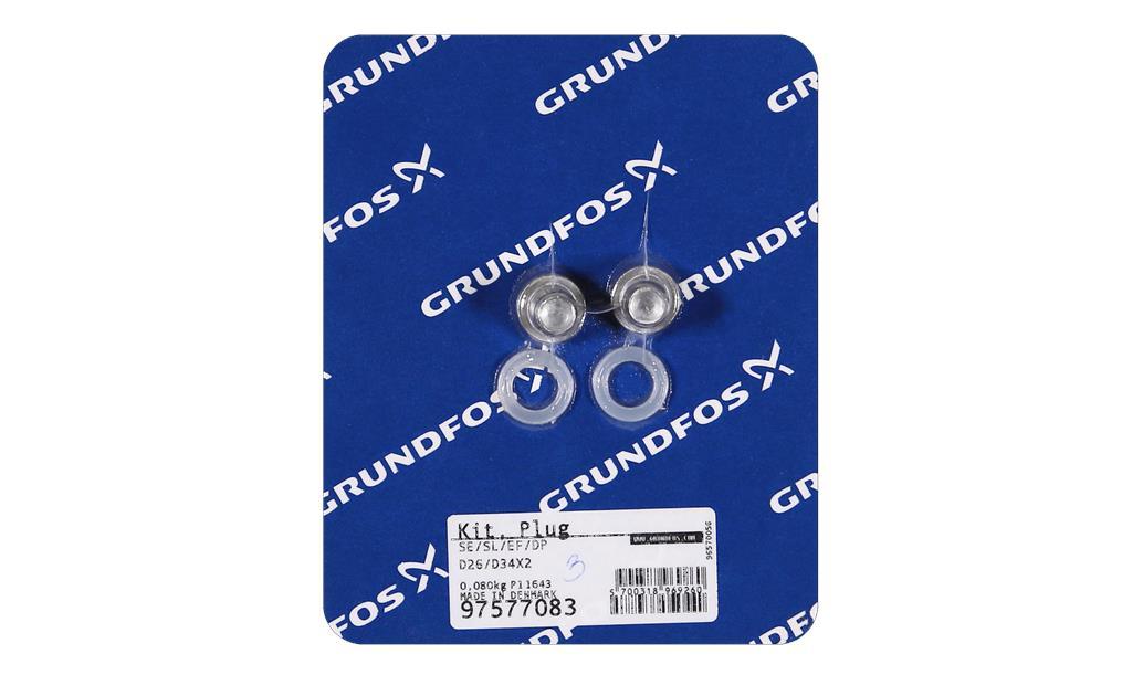 Комплект винтов и шайб Grundfos Kit, cap screw /washer f oil chamber, артикул: 97577083