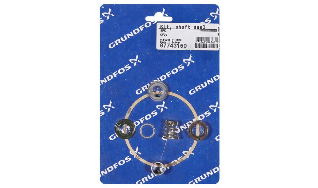 Комплект торцевого уплотнения вала Grundfos Kit, shaft seal CVUV @12mm SPK/GJK, артикул: 97743150