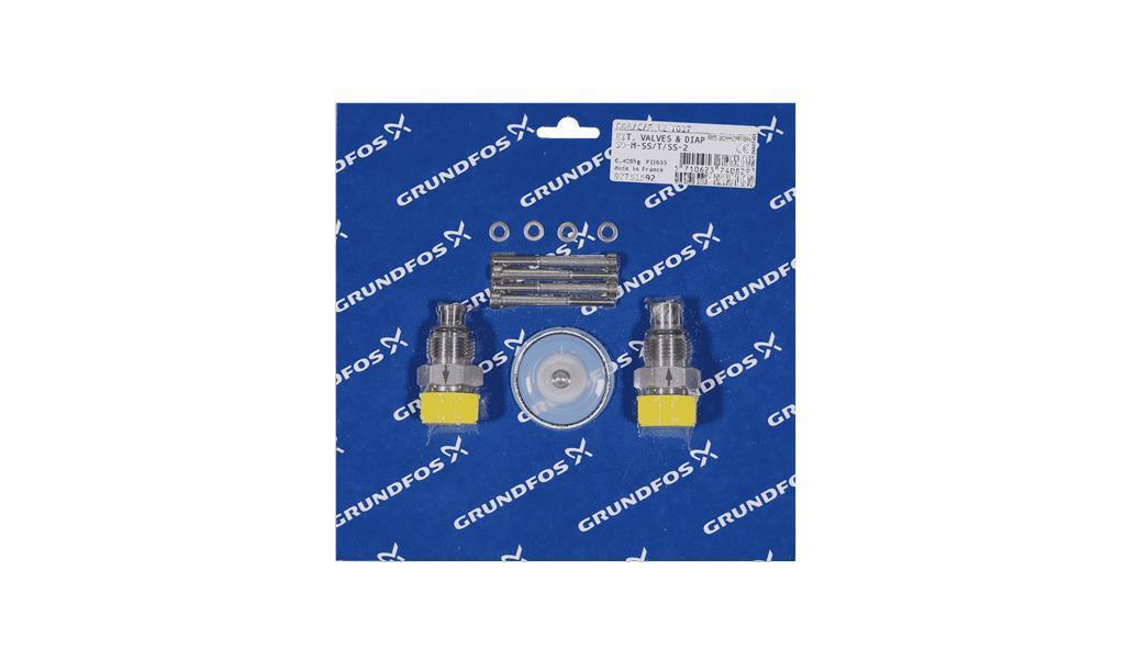 Комплект мембраны (диафрагмы) и клапанов Grundfos Kit, valve/diaph. SD-M-SS/T/SS-2, артикул: 97751592