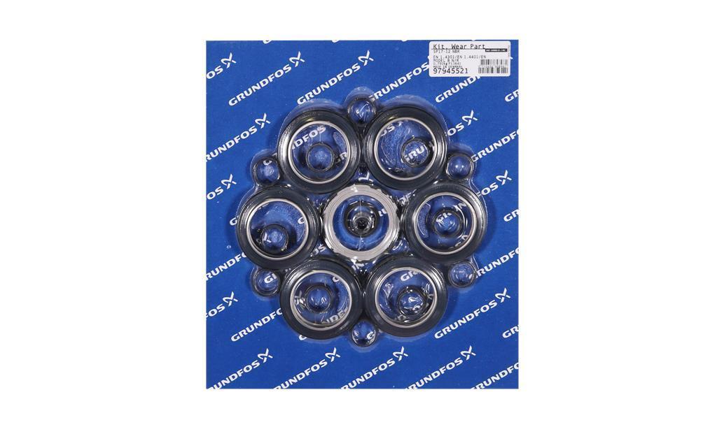 Комплект быстроизнашивающихся деталей Grundfos Kit, Wear parts SP17-12stages NBRmodel B, артикул: 97945521