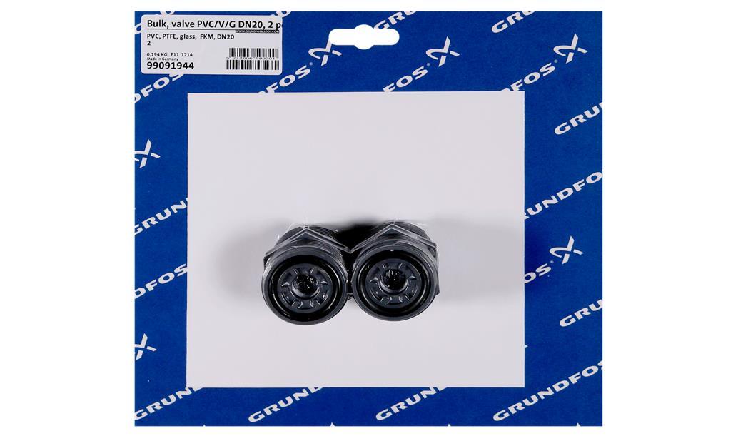 Набор клапанов Grundfos Bulk, valve PVC/V/G DN20, 2 pcs, артикул: 99091944