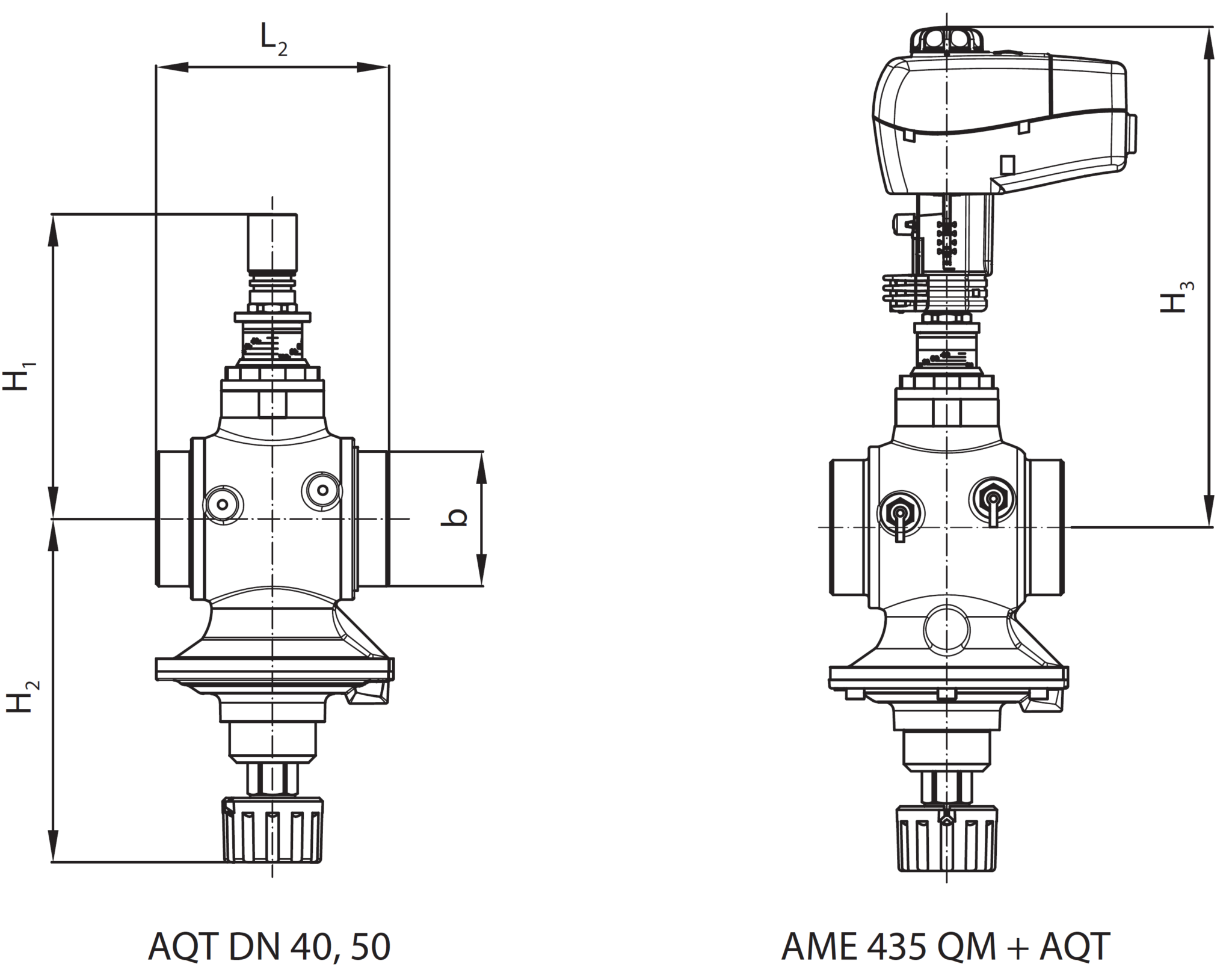 Клапаны Danfoss AQT без измерительных ниппелей?